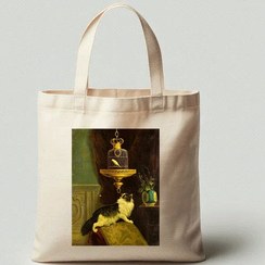 تصویر تت بگ طرح گربه و طوطی 