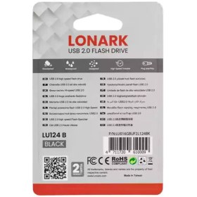 تصویر فلش مموری LONARK USB2.0 LU124B 16G Black 