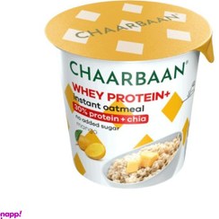 تصویر اوتمیل آماده بدون شکر چاربان طعم انبه وزن 55 گرم 