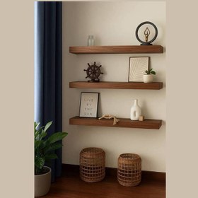 تصویر شلف روکش طبیعی گردو 