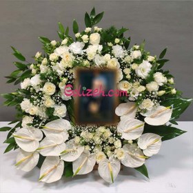 تصویر قاب گل ترحیم 