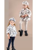 تصویر شنل و کلاه سنگی دخترانه 