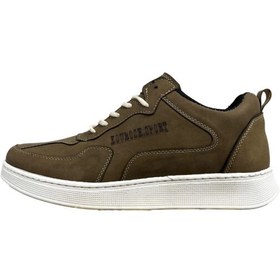 تصویر کفش روزمره مردانه مدل نوبل رنگ صدری - 4 Men's casual shoes, Noble model, dark brown color