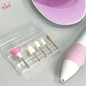 تصویر ست سوهان ناخن و لاک خشک کن فن دار برند شاول Showell nail file 