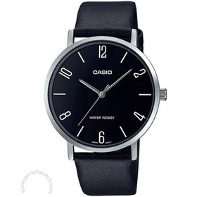تصویر ساعت آنالوگ مردانه مدل MTP-VT01L-1B2UDF برند casio Men's Analog Wrist Watch MTP-VT01L-1B2UDF