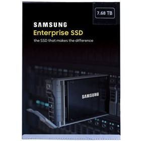 تصویر حافظه اس اس دی سامسونگ MZILT7T6HALA ظرفیت 7.68 ترابایت Samsung MZILT7T6HALA-00007 PM1643a 7.68TB 2.5 SAS 12G SSD