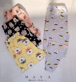 تصویر شلوار گیاهی وارداتی کد ۲۰۶ - زرد 