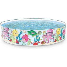 تصویر استخر طلقی بدون نیاز به باد اینتکس مدل INTEX John Adams 6 Ft Ocean Play Snapset Pool 