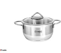 تصویر قابلمه تک استیل ام جی اس سایز 20 کد PS4111 mgs single steel pot size 20 code ps4111