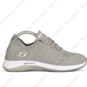 تصویر کفش اسپورت اسکیچرز پیاده‌روی مشکی و طوسی 