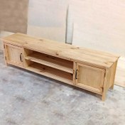 تصویر میز تلویزیون چوبی ساده کد ۸۰ 