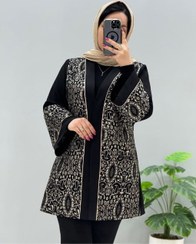 تصویر مانتو کتی ستیا جنس مازراتی سایز ۴۲ تا ۵۰ با خرجکار سوزندوزی 