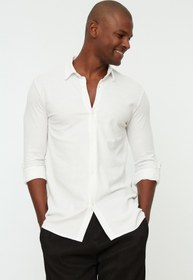 تصویر پیراهن آستین استاندارد راسته مردانه TRENDYOL MAN | TMNSS22GO0051 
