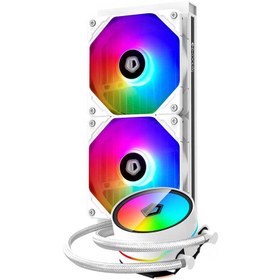 تصویر خنک کننده مایع پردازنده آی دی کولینگ مدل Zoomflow 240 XT White ID Cooling Zoomflow 240 XT White RGB CPU Liquid Cooler