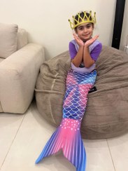 تصویر لباس پری دریایی بچگانه با تاج A childish mermaid clothing with crown