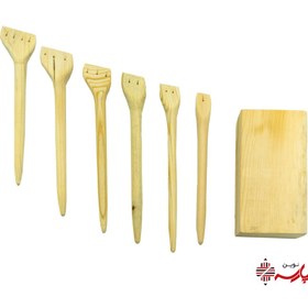 تصویر قلم پارویی چوبی (Wooden Paddle Brush)