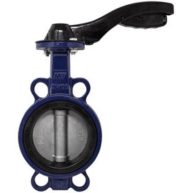 تصویر شیر پروانه ویفری سیت استیل بدنه چدن -PN16 - ۱۲ Butterfly Valve Wafer Type, Stainless steel Disc,