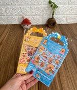 تصویر برچسب فانتزی عروسکی - آبی 