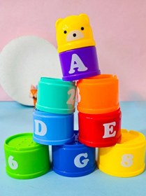 تصویر برج هوش لیوانی Stacking cup toy