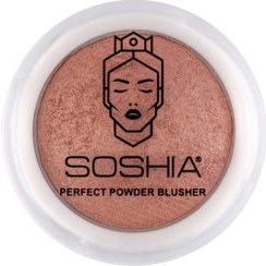 تصویر رژگونه دوآل فینیش وزن 7 گرم سوشیا 11 Soshia Perfect Powder Blusher Dual Finish Daily 22 g