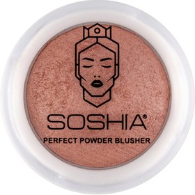 تصویر رژگونه دوآل فینیش وزن 7 گرم سوشیا 11 Soshia Perfect Powder Blusher Dual Finish Daily 22 g