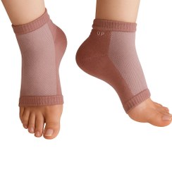 تصویر جوراب ضد ترک پا سیلیکونی برند باپوف ( رنگ نسکافه ای) 