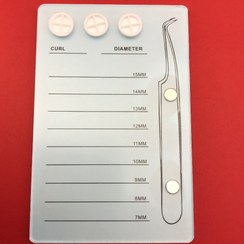 تصویر ای پا مژه جا چسب دار همراه با مگنت برای نگهداری پنس 