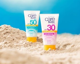 تصویر کرم ضد آفتاب بدون رنگ مات کننده و کنترل چربی آوون اصلی avon care sun spf ۳۰ shine control