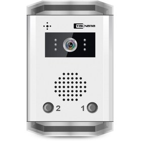 تصویر پنل 2 واحدی آیفون تصویری دربازکن تصویری تکنما سری K Taknama touch video Door Closer panel