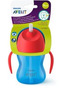 تصویر لیوان آموزشی دسته دار و نی دار فیلیپس اونت philips avent 