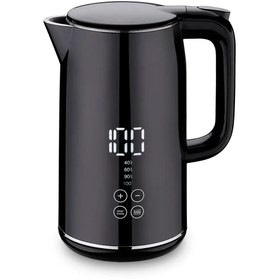 تصویر کتری برقی دیجیتال برند کرکماز ترکیه مدل A960 مشکی Korkmaz Opal Digital Electric Kettle A960