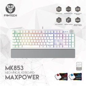 تصویر کیبورد مکانیکال فنتک MAXPOWER MK853 Fantech MAXPOWER MK853 Wired Mechanical Keyboard