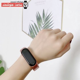 تصویر بند فلزی می بند 6/5 مدل میلانس Mi Band Milanese Loop Mi Band Milanese Loop