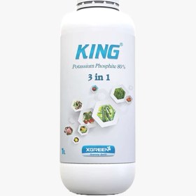 تصویر کود کینگ مایع 1 لیتری ایکس گرین آمریکا (King XGreen) 