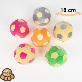 تصویر توپ پارچه ای نانو بزرگ - زرشکی Large Fabric Ball