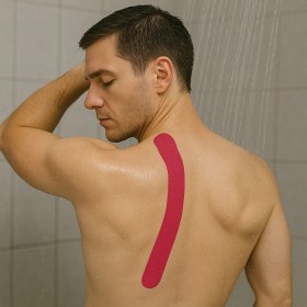تصویر چسب کنزو تیپ کیندمکس (Kindmax Kinesiology Tape) – نوار درمانی و ورزشی حرفه‌ای ضد آب و ضد حساسیت 