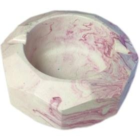 تصویر زیر سیگاری گرد چند ضلعی - سبز 