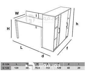تصویر میزهای گروهی اداری مدل G124 
