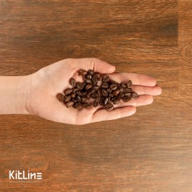 تصویر دانه قهوه عربیکا ۵۰% تام کینز سفید 1 کیلو Arabica coffee beans 50% Tom Keynes white 1KG