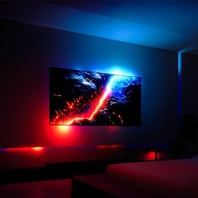 تصویر رقص نور تلویزیون شگفت انگیز ارسال 20 روز کاری Fancy Sync Box Ambient TV Backlight Sync Box HDMI 2.0 All TV Sizes Fancyleds (70" to 90")