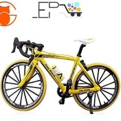 تصویر ماکت دوچرخه کوهستان مدل 0818-4A زرد مقیاس 1:10 