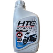 تصویر روغن موتور سیکلت تمام سنتتیک اچ تی سی مدل SN 10W-40 حجم 1 لیتر 