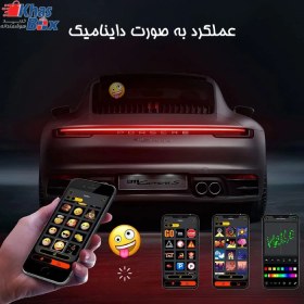 تصویر پنل LED هوشمند پشت خودرو 