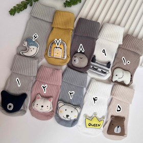 تصویر جوراب عروسکی بچه گانه - کد 