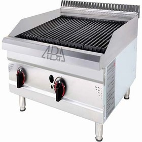 تصویر گریل ذغالی 60 سانتی شیاردار 60 cm grooved charcoal grill