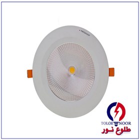 تصویر چراغ سیلندری 30 وات توکار گرد مدل 216R-R30 نمانور 