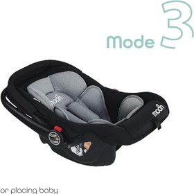 تصویر MOON Bibo Infant/Baby/Kids Travel Car Seat With Full Body Support CUShion Rear Facing Seat Carry Cot AdjUStable Canopy Suitable For 0 Months+0 13 Kg Black MOON Bibo Infant/Baby/Kids Travel Car Seat With Full Body Support CUShion Rear Facing Seat Carry Cot AdjUStable Canopy Suitable For 0 Months+0 13 Kg Black