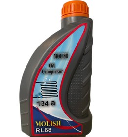 تصویر روغن کمپرسور گاز۱۳۴یک لیتری مولیش molish oil compresor