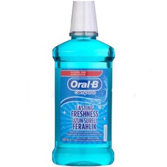 تصویر دهان شویه اورال بی لاستینگ فرشنس نعنایی ۵۰۰ میل Oral B Complete Lasting Freshness Cool Mint Mouthwash 500ml