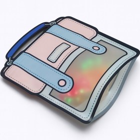 تصویر زیپ کیپ طرح کوله پاستلی 